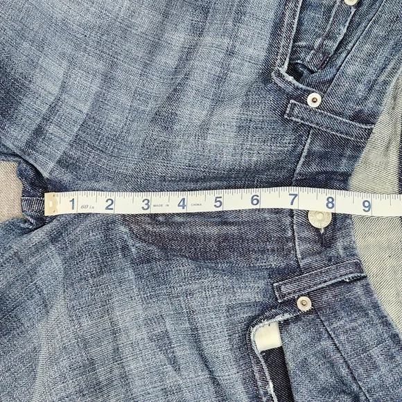 7 For All Mankind A Pocket Low Rise Boot Cut Denim Jeans 27 Long. - Picture 11 of 13